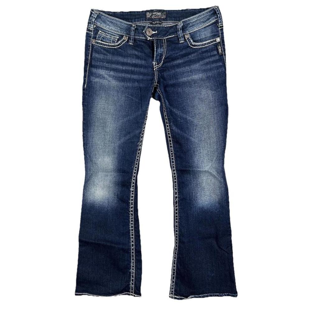 Silver Women’s Jeans Co. Tuesday Bootcut Jeans W30 L31 Embellished Pockets Photo - Picture 2 of 11